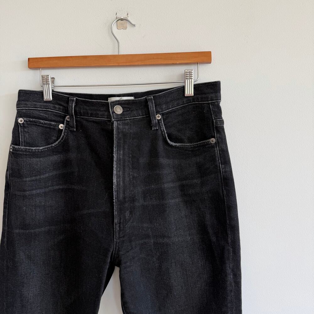 Agolde High Rise Straight Jeans Black 30 - Picture 3 of 6